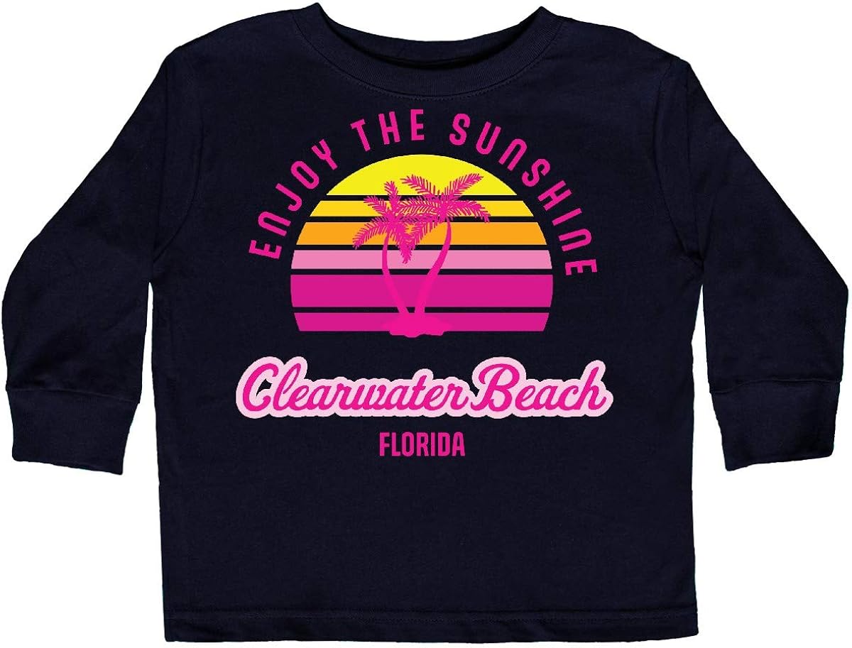 inktastic Summer Enjoy The Sunshine Clearwater Beach Toddler Long Sleeve T-Shirt