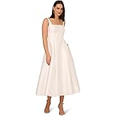 Adrianna Papell Womens Mikado Ankle Dress