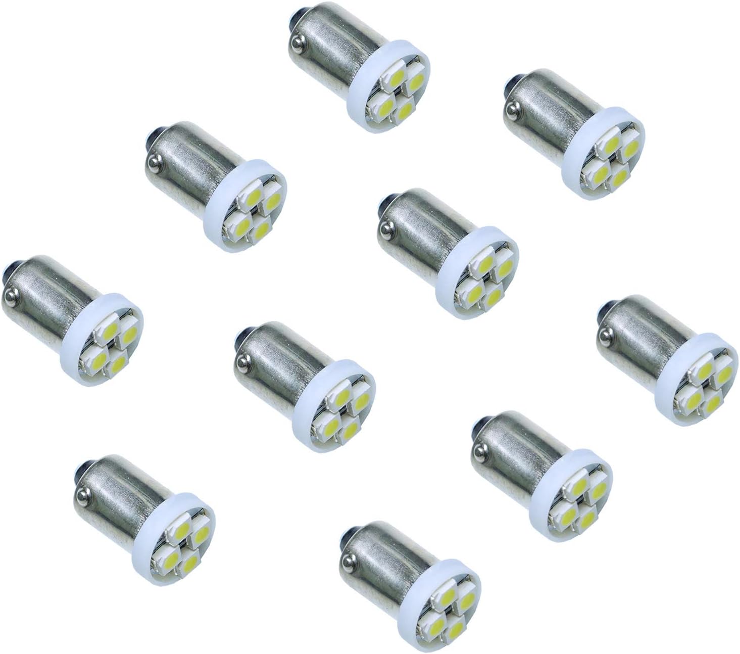 PA 10 pcs 1893 44 47 756 1847 BA9S 4smd LED WEDGE ampoule