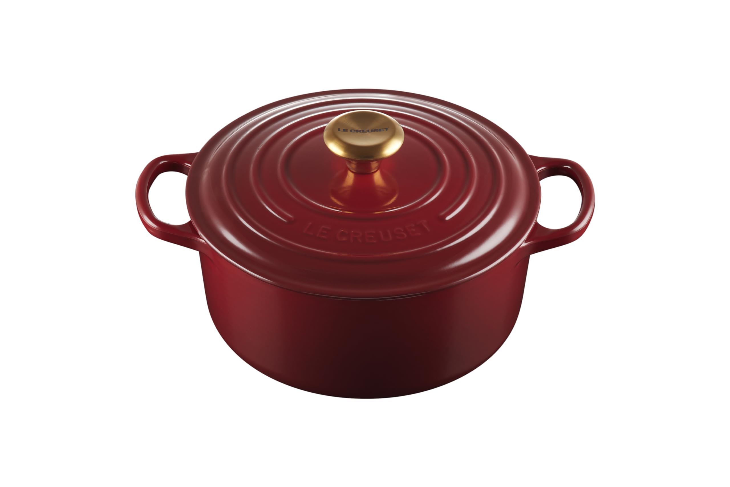 Le Creuset Enameled Cast Iron Signature Round Dutch Oven, 4.5 qt., Rhone