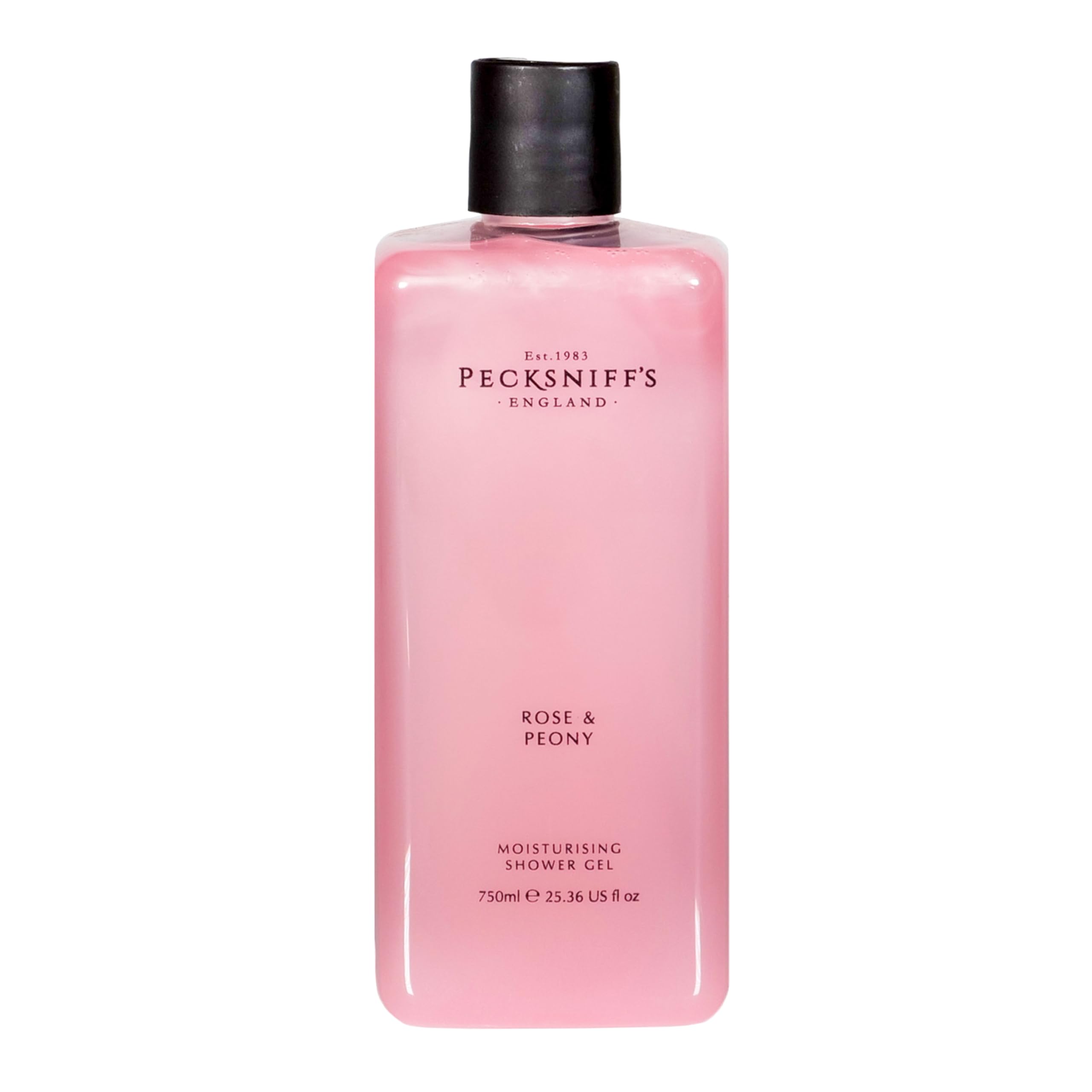 Moisturising Shower Gel - Liquid Body Wash for Soft Skin, Natural, Revitalising for Men and Women, Hydrates and Moisturises, Cruelty Free, Gift of Luxury (Rose & Peony) (750ml) - Pecksniff’s — image 1