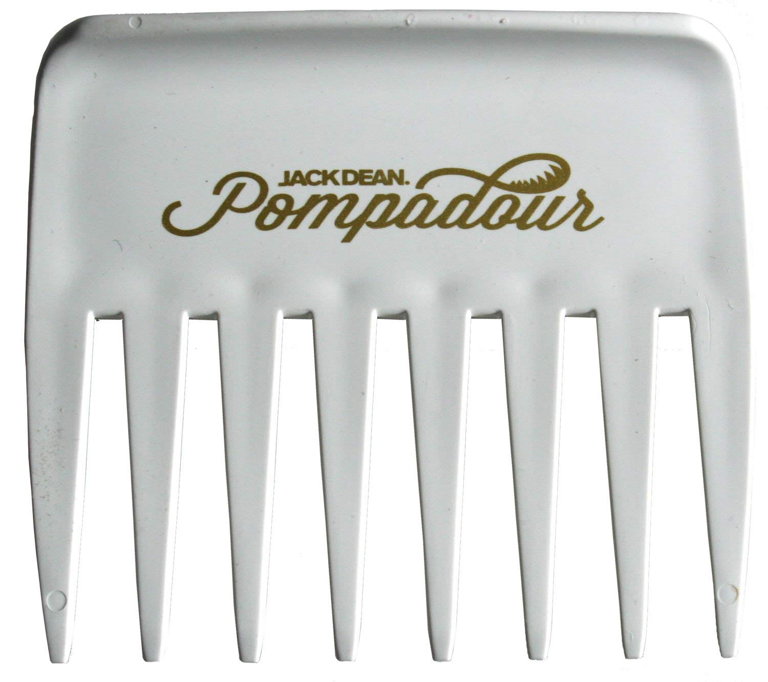 Jack Dean Pompadour Streaker Comb - 4 Colours - Black, Clear, Red or White (White)