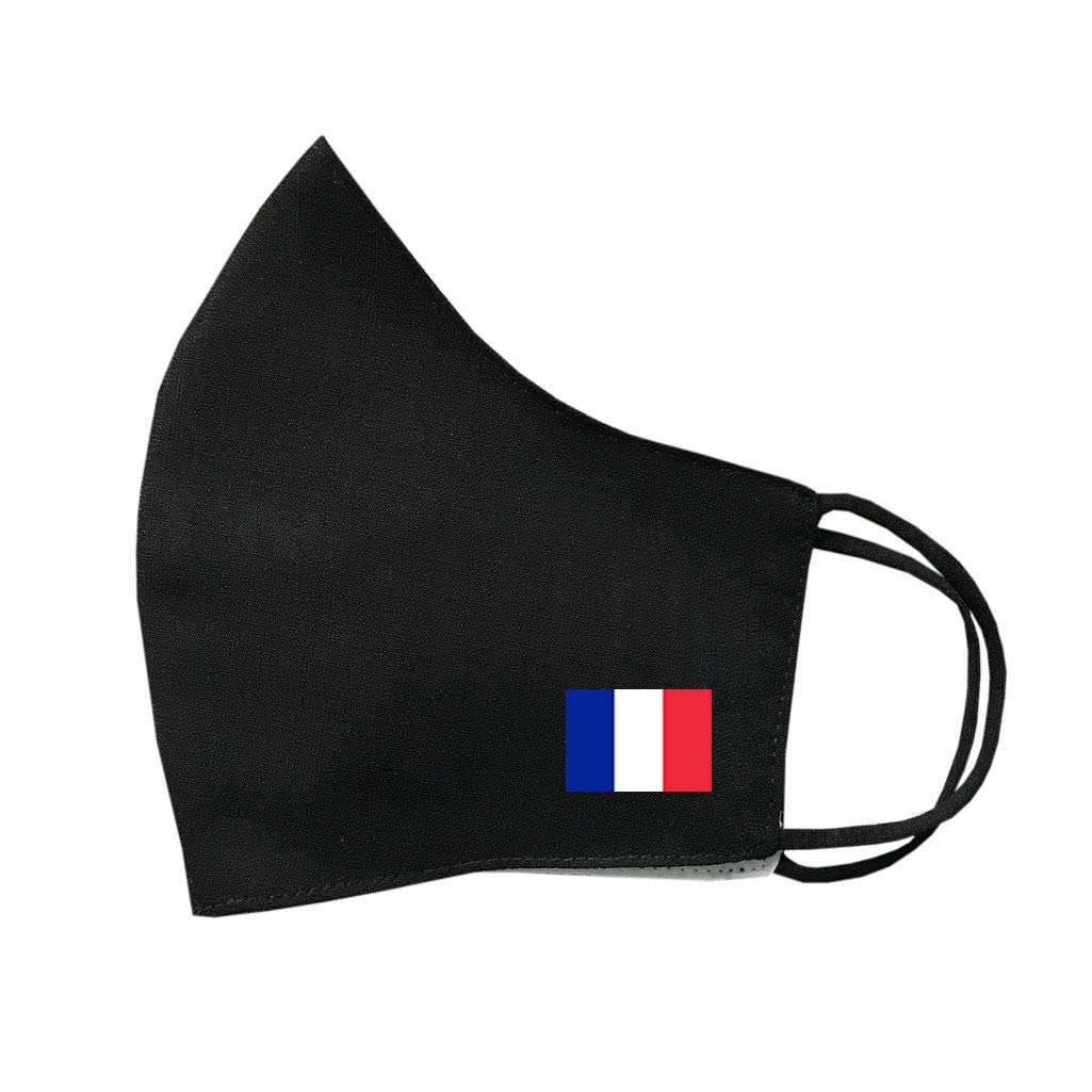 inking house Set of 4 x French Flag Cotton Face Mask Protective Covering Washable Reusable Breathable Cover France Flag