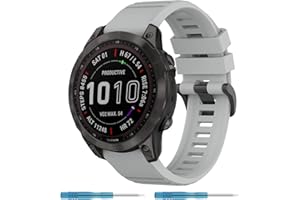 Nacorulu Compatible With Garmin Fenix 7 Sapphire Solar Band, 22mm Replacement Bands for Fenix 7 / Fenix 7 Solar/Fenix 6 / Fenix 6 Pro Solar/Fenix 6 Sapphire