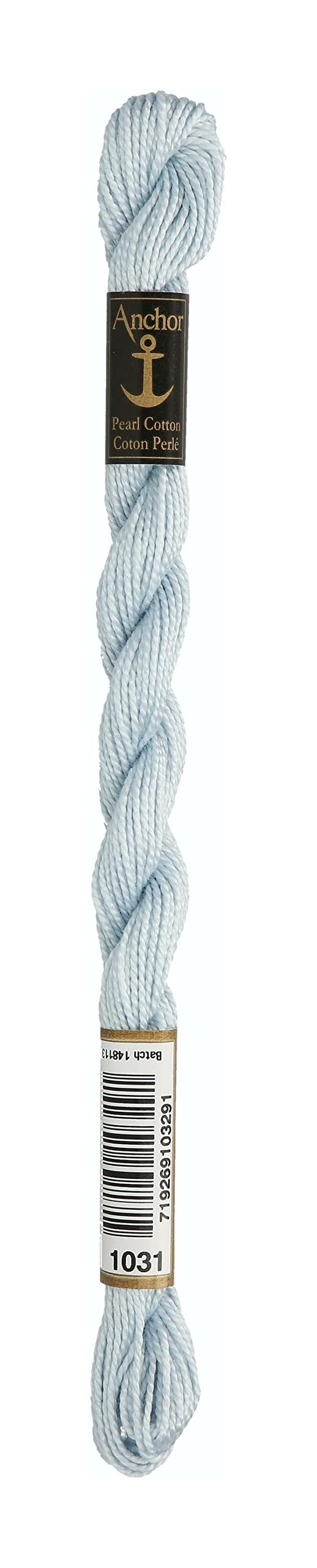 Anchor Embroidery Thread, 100% Cotton, Pale Blue, Thickness 5, 21m, 7
