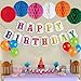 Unomor 40th Birthday Decorations Party Supplies-40th Birthday Balloons, “Cheers to 40 Years” Banner, 40th Gold Number Balloons with Paper Flowers Balls (Birthaday Decorations)