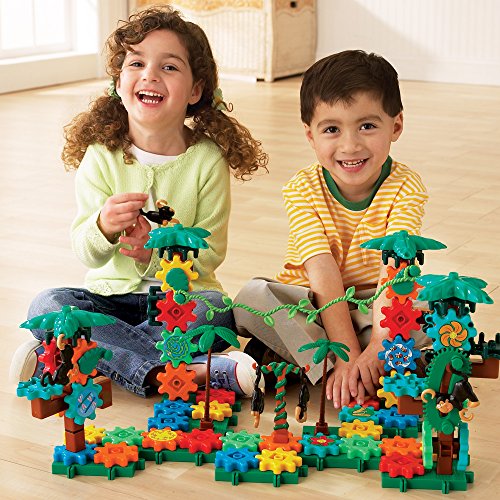 Learning Resources Gears! Gears! Gears! Movin' Monkeys Building Play Set, 103 Pieces