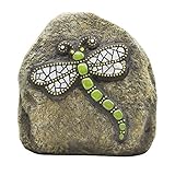Moonrays 92506 Solar Powered LED Chris Emmert Designs, Dragonfly, White