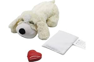 IFOYO Puppy Heartbeat Toy, Anxiety Relief and Calming Aid, Heartbeat Stuffed Animal for Puppy Sleep Aid Crate Training, Puppy Needs Puppy Essential