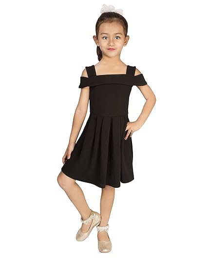 girls midi knee length party dress