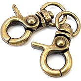 VersaKits 10 Pcs Swivel Trigger Clips Heavy Duty Lobster Claw Clasps Snap Hooks for Keychain Pet Leash Lanyard