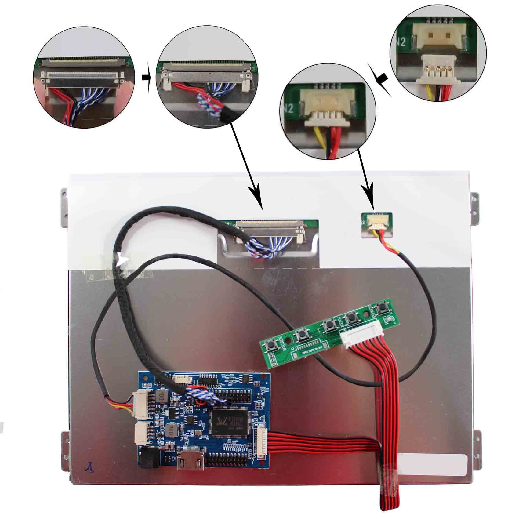 Écran LCD VSDISPLAY 10.4 Pouces VS104T-003A 1024x768 IPS 500 nit - Informatique