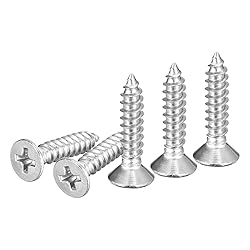 DTGN 100Pcs #8x3/4" Flat Head Wood Screws, 304