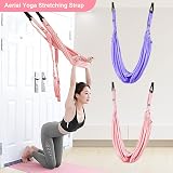 flintronic Yoga Stretching Strap Pink Aerial Rope Back Bend Trainer view 7