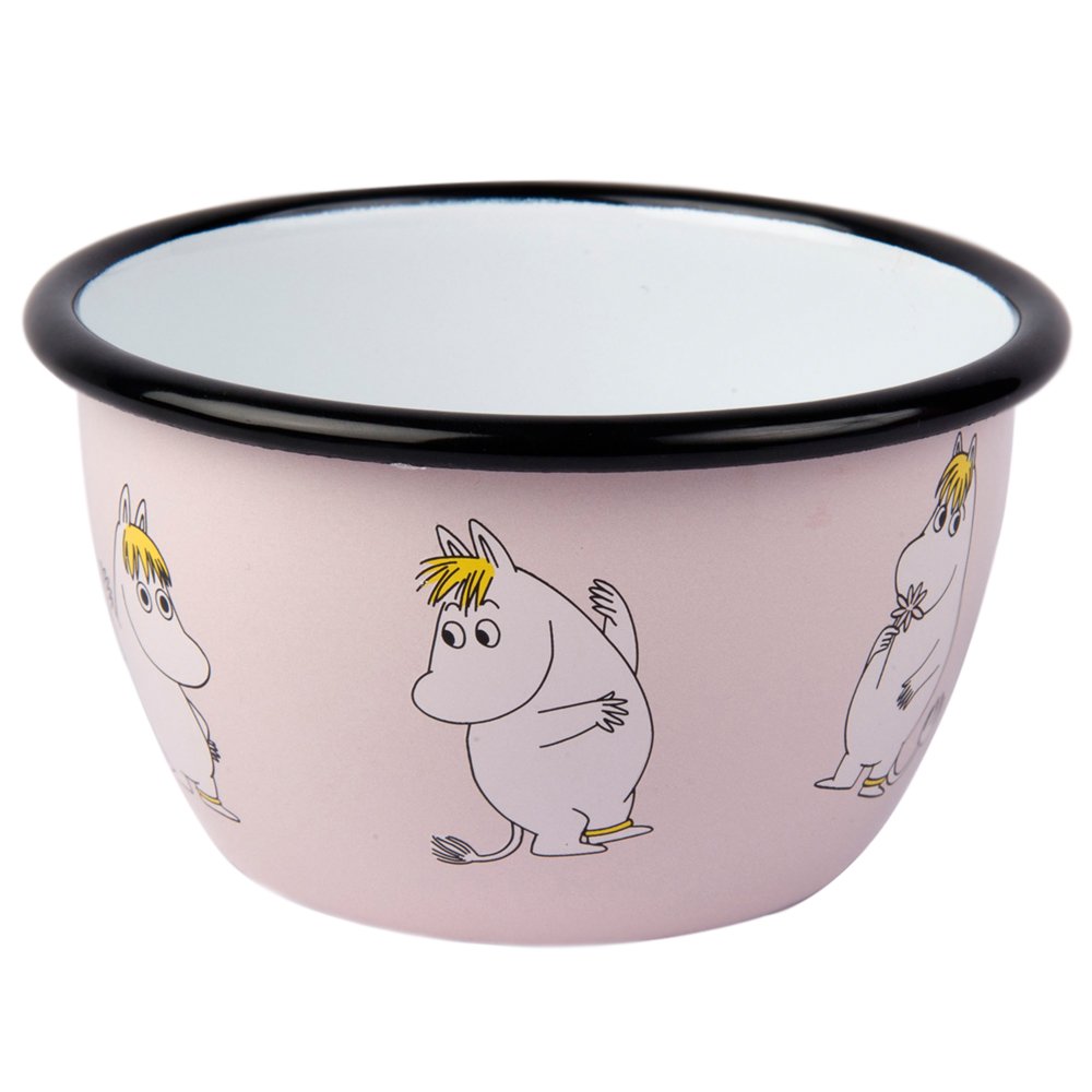 Muurla 6 dl Enamelled Steel Snork Maiden Moomin Bowl, Pink