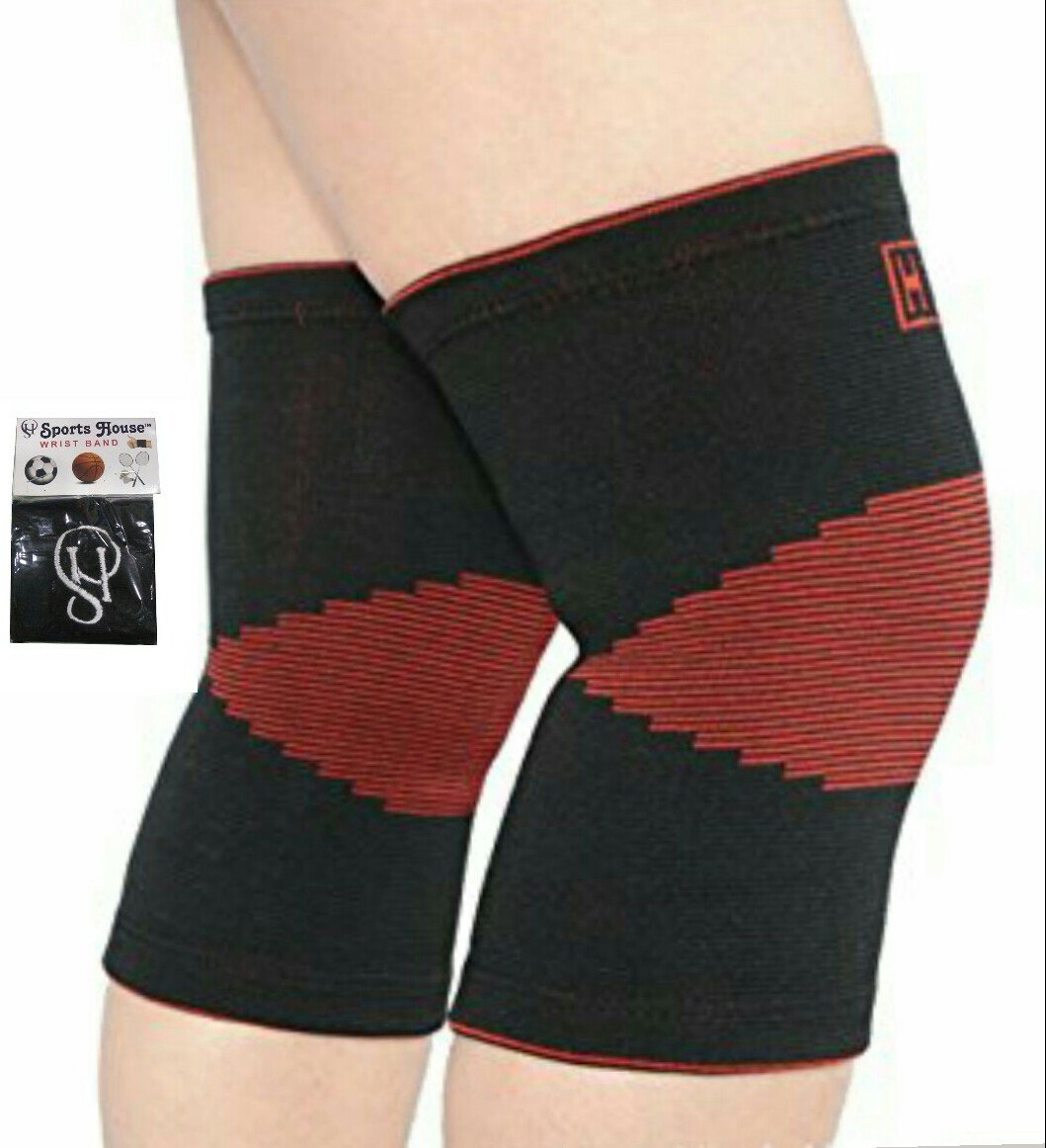 LP KNEE SUPPORT 641, MEDIUM SIZE (PACK OF 2) WITH SPORTS HOUSE COTTON