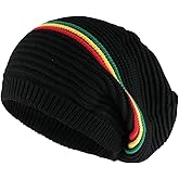 Armycrew Deep Crown Style Rasta 100% Cotton Beanie Hat