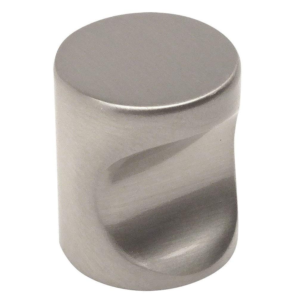 10 Pack - Cosmas 3312SN Satin Nickel Contemporary Cabinet Hardware Finger Pull - 3/4" Diameter
