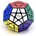 CuberSpeed Pentagonal Dodecahedron 12 Sided Megaminx Cube 3x3 Megaminx Speed Cube Puzzle Toy QiHeng Black megaminx Speed Cube