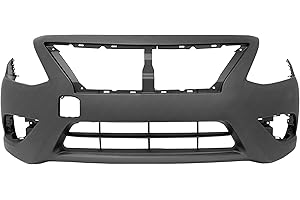 MBI AUTO - Primered, Front Bumper Cover Fascia for 2015-2019 Nissan Versa 15-18, NI1000299