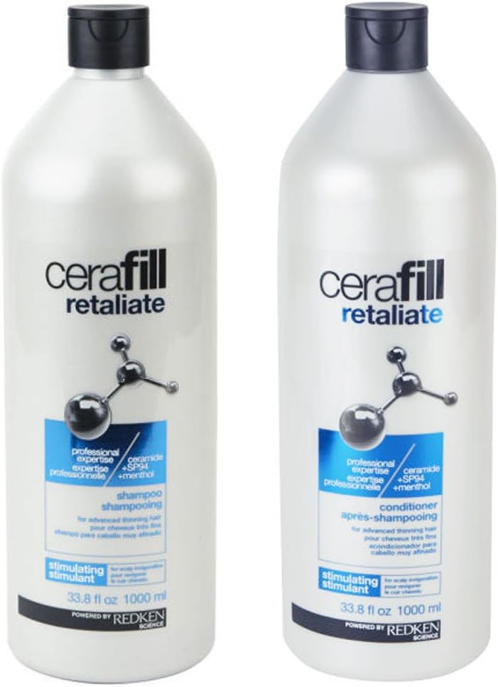 Redken Cerafill Retaliate Shampoo and Conditioner Duo 33.8 Ounce