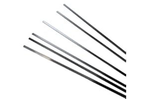 CNCARBONFIBER 6pcs 1x5mm Length 420mm Flat Carbon Fiber Bars,Pultruded Carbon Fiber Strips