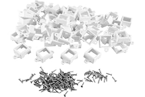 OCHIKI LED Light Mounting Brackets Compatible with Govee Permanent Outdoor (Non-Pro Version), White Light Clips Replace H705, 72Pcs