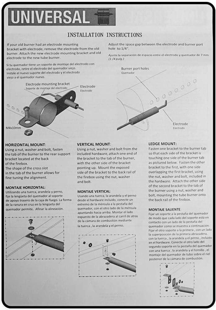 LOKHING 001 Universal BBQ Gas Grill Replacement Stainless Steel Adjustable Tube Burners for FirePlus Fire Mountain Char-Broil Campingaz and Other Model Grills (29.5 to 44.5 CM - Image 5
