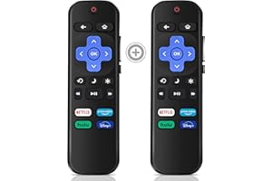 ZIIMOTING 【Pack of 2】 Replacement for Roku-TV-Remote,Compatible for Onn-Hisense-TCL Roku TV Remote【Not for Roku Stick and Box】