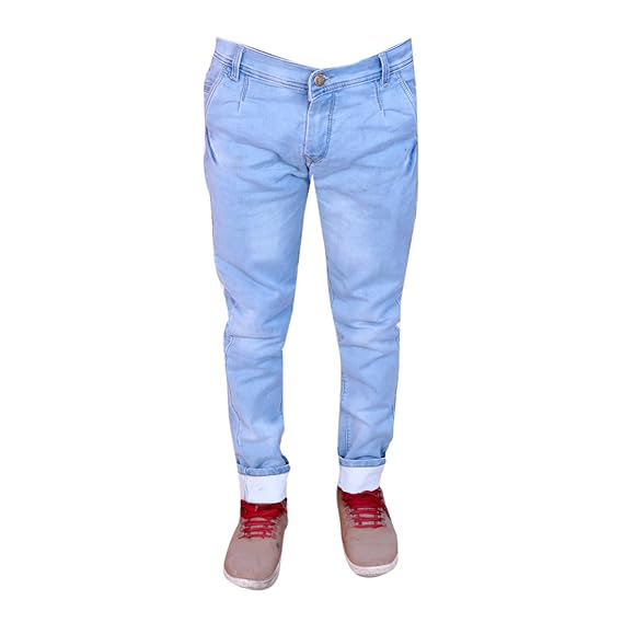 light blue shaded jeans