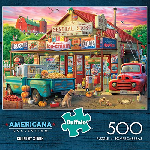 Buffalo Games - 500 piece Jigsaw Puzzle - Americana Collection , Country Store - Challenging Fall and Autum Puzzles for Adults