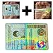 6 ID Cards Security Hologram Overlay Stickers with Micro Secure Technology SHID-09