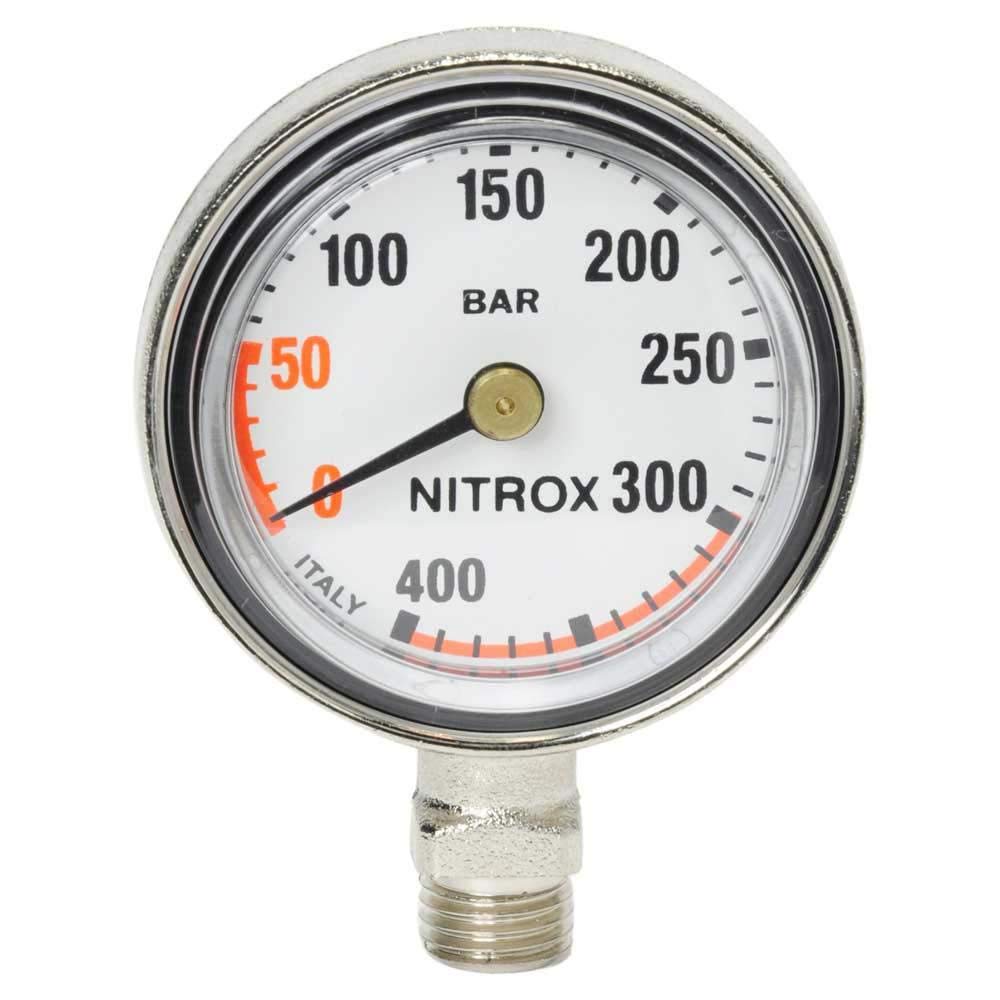 Best divers NITROX MANOMETER Ø 45 x 20 mm, Plastic Glass (Head Only) Unisex Adult, Grey,