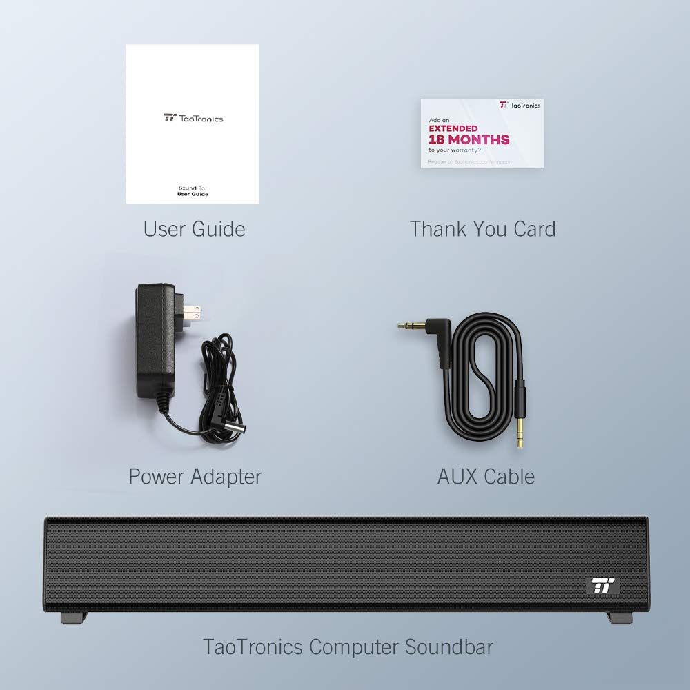 taotronics wired computer sound bar