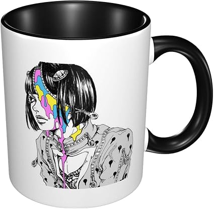 Amazon ジョジョの奇妙な冒険 ブローノ ブチャラティ マグ マグカップ コーヒーカップ かわいい セラミック 耐熱カップ セラミック ティーカップ 朝食カップ オフィスマグ おしゃれ One Size Black Comeonu ホーム キッチン