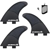 AQUBONA Twin Tab FC Fins G3/G5/G7 Half Carbon+Honeycomb Surfboard Tri Fin Set