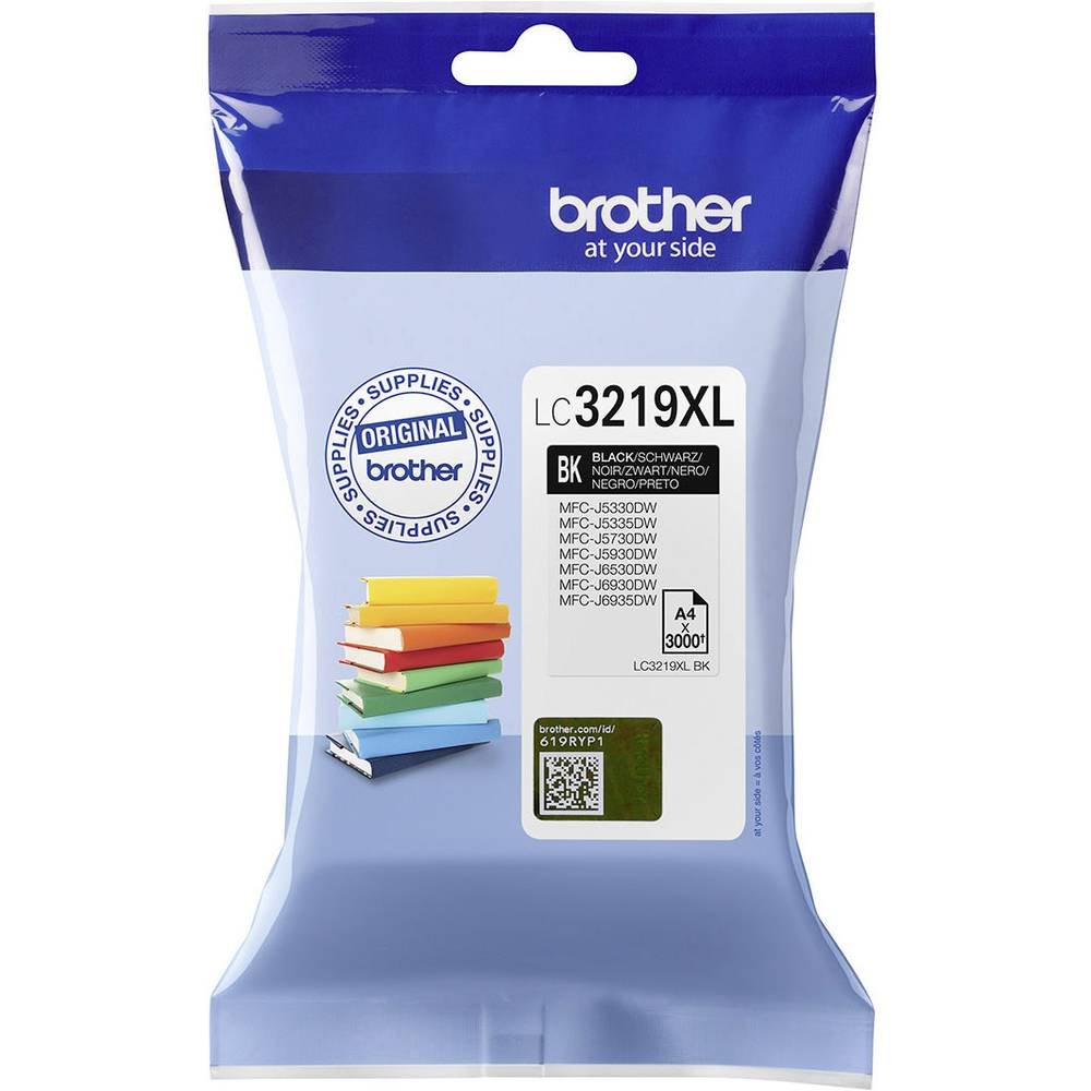 Brother LC-3219XLBK Inkjet Cartridge, Black, Single Pack, High Yield, Includes 1 x Inkjet Cartridge, Genuine Supplies