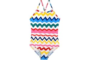 HOOBABE Girls One Piece Swimsuit Quick Dry Beach Swimwear 2-8Years