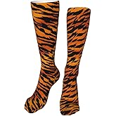 ZCERA Kids Cozy Knee High Tube Compression Socks Funny Novelty Athletic Long Crew Socks for Child Girls Boys Youth 19.8in