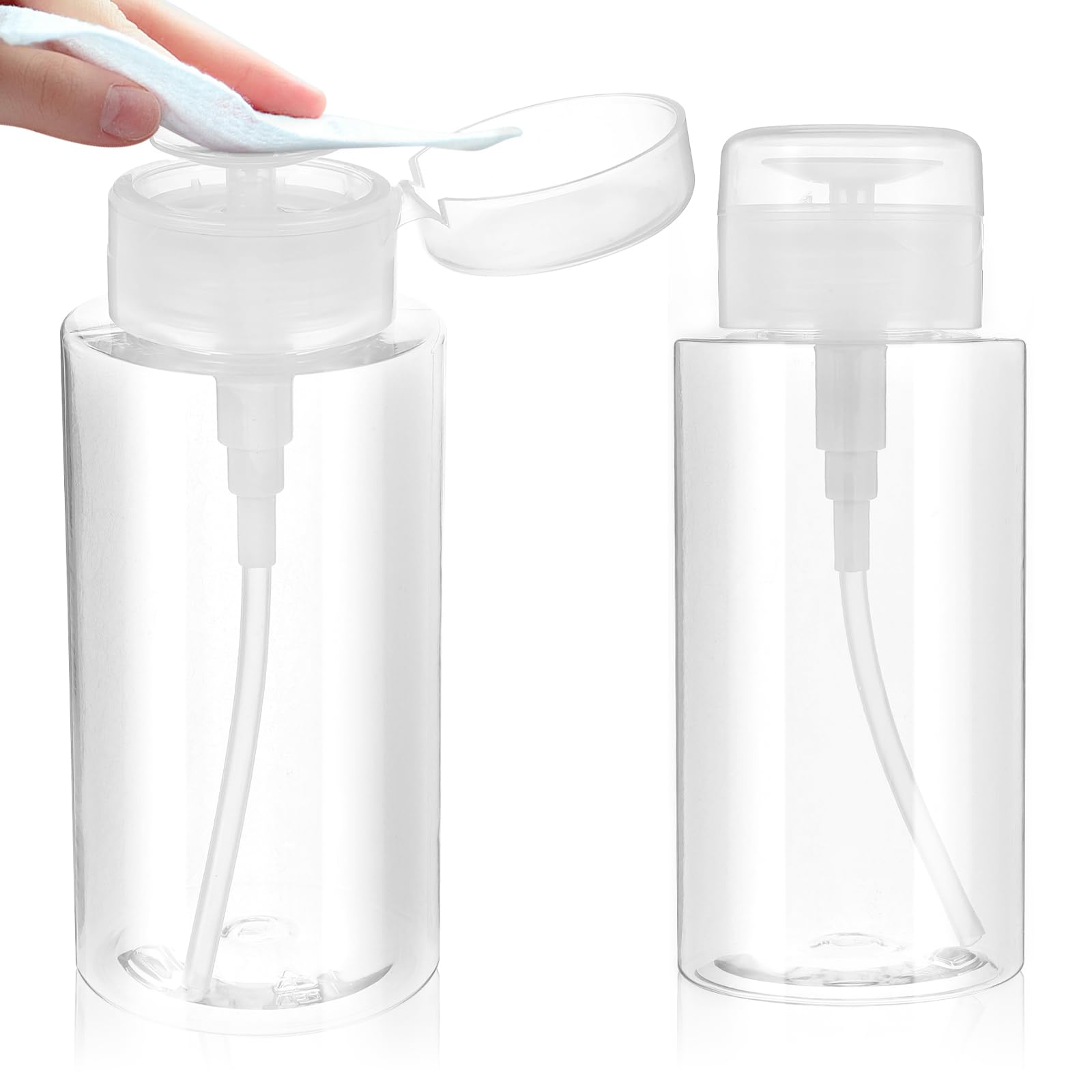 Acetone Pump Dispenser Bottle, 300ML Pump Bottle Dispenser for Nail Art Varnish Remover Proof Travel Empty Liquid Container