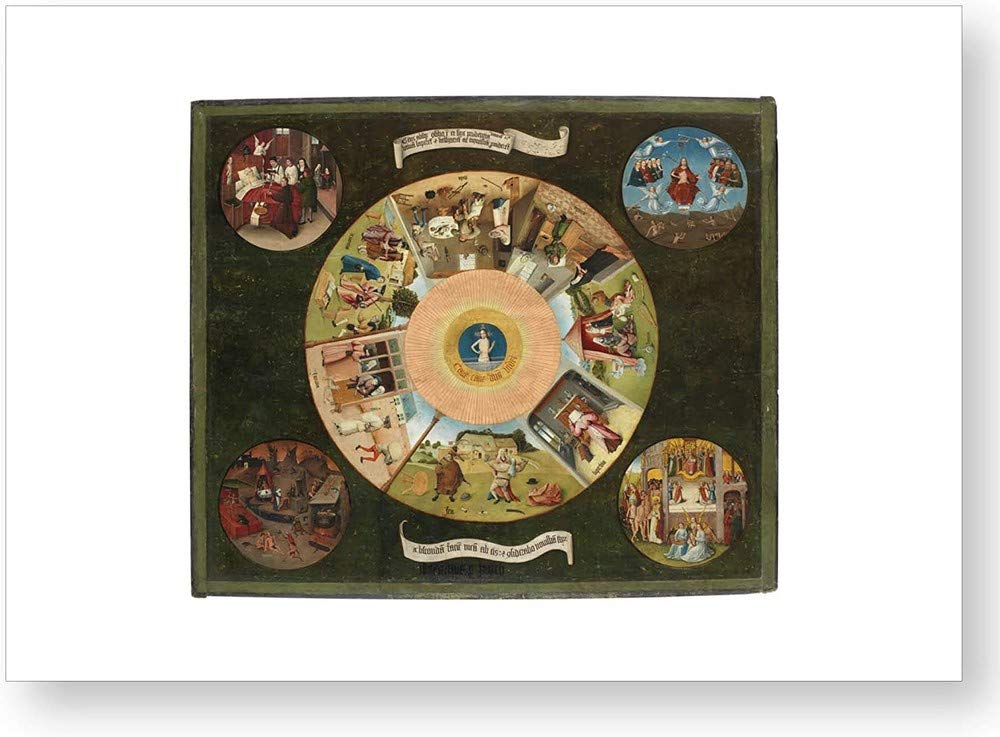 Official Reproduction of the Prado Museum "Table of Capital Sins"