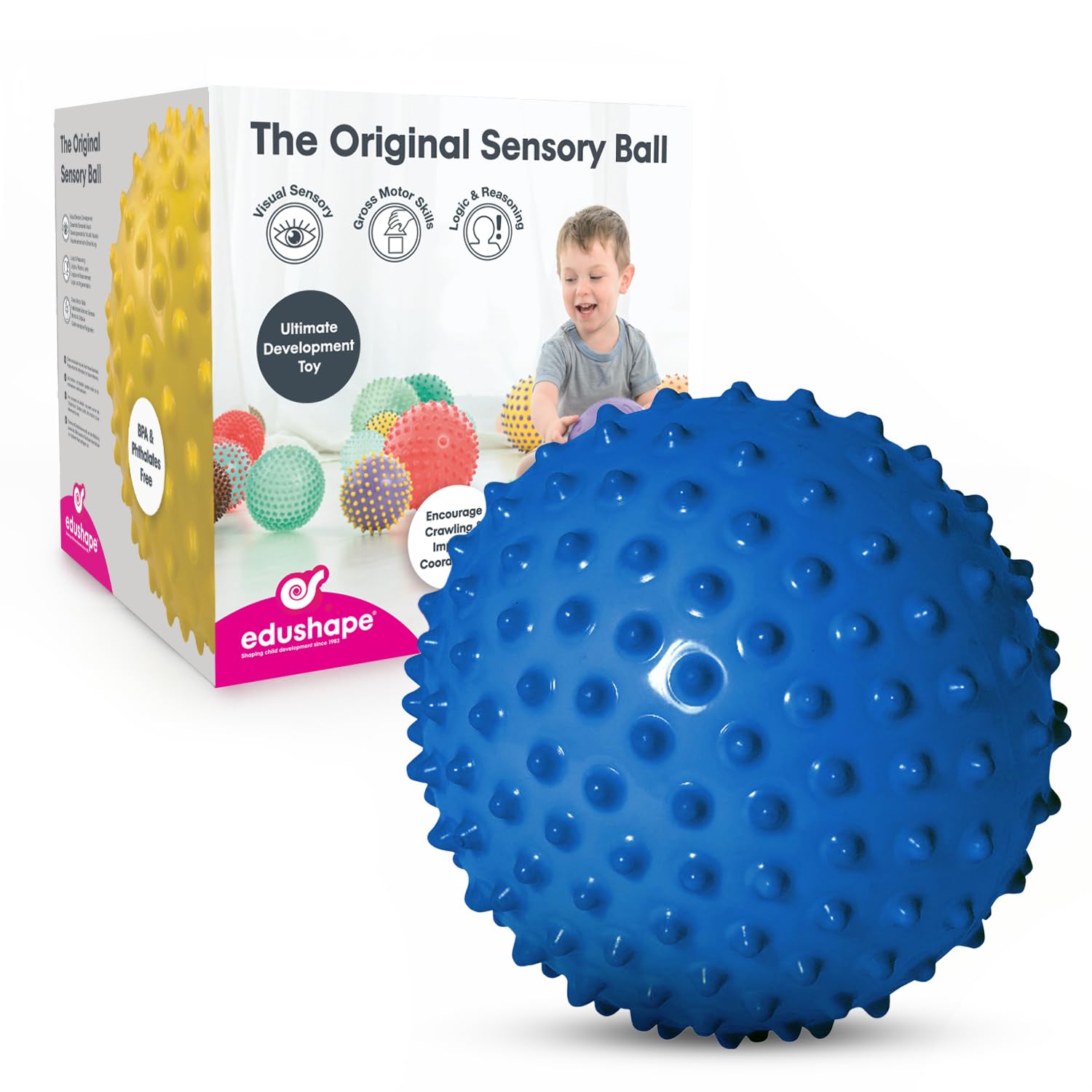 Edushape 18cm Sensory Ball (Colours Vary)