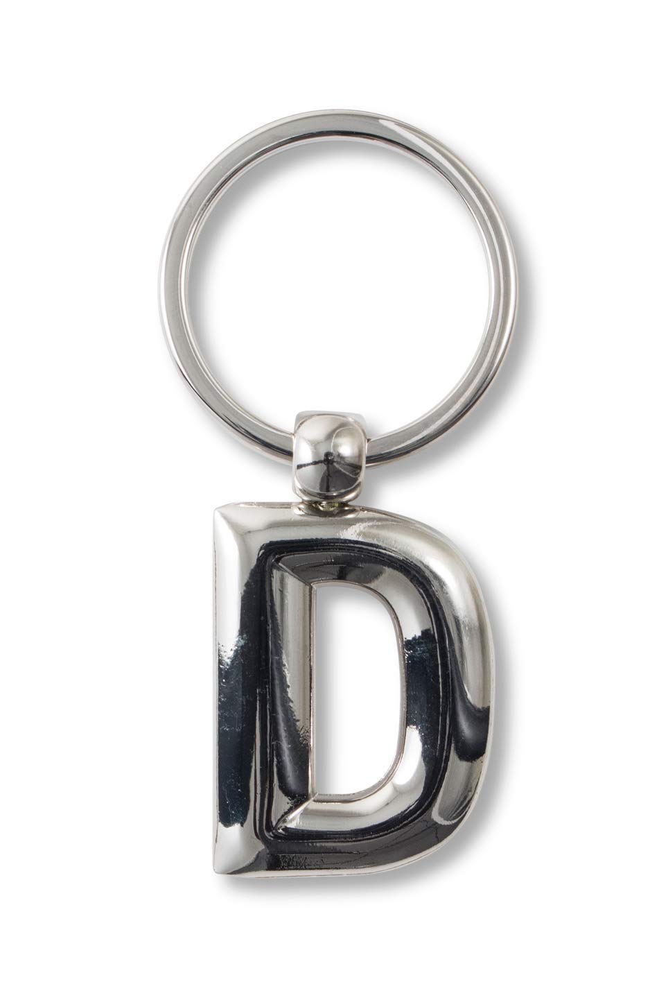 If Metal Letter Keyring Personalised Alphabet Letters - D Keyring, 7 cm;, Silver