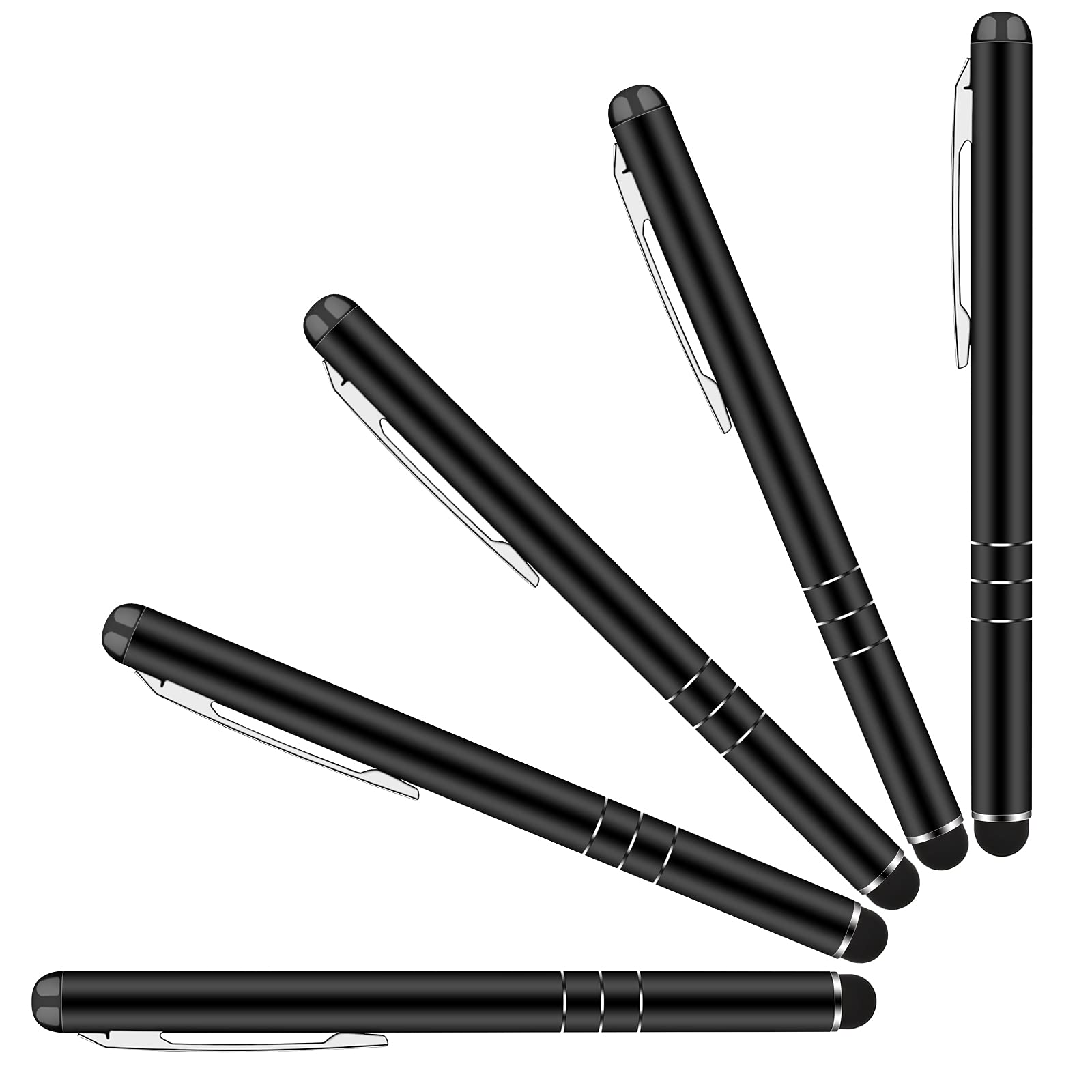 Yizhet Stylus, Universal Capacitive Input Pen for iPhone, Samsung and all Touchscreen Devices, 5-Pack