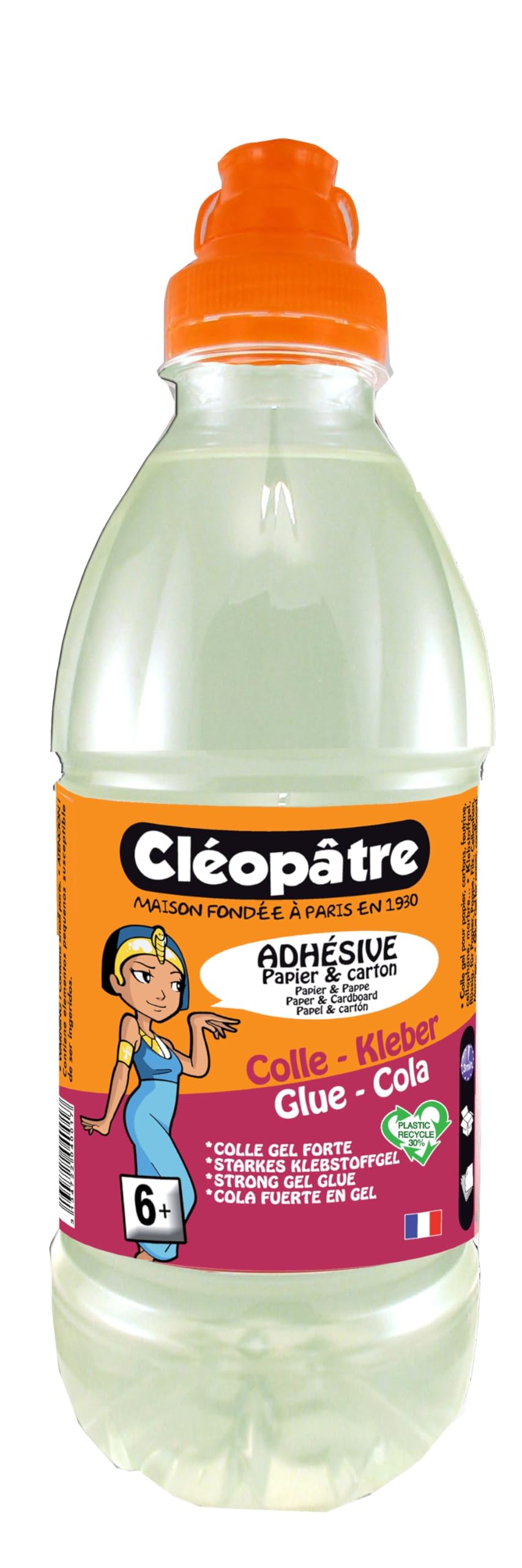 CLEOPATRE - Transparent Glue - Games and Crafts - Glue - Unisex Adult - 500 ml Bottle