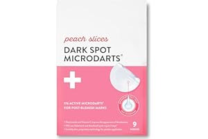 Peach Slices Dark Spot MicroDarts | For Dark Spots, Post-Blemish Redness | Self-Dissolving | Niacinamide, Vitamin C, Hyaluronic Acid, and Cica | Vegan | Cruelty Free | 9 Patches