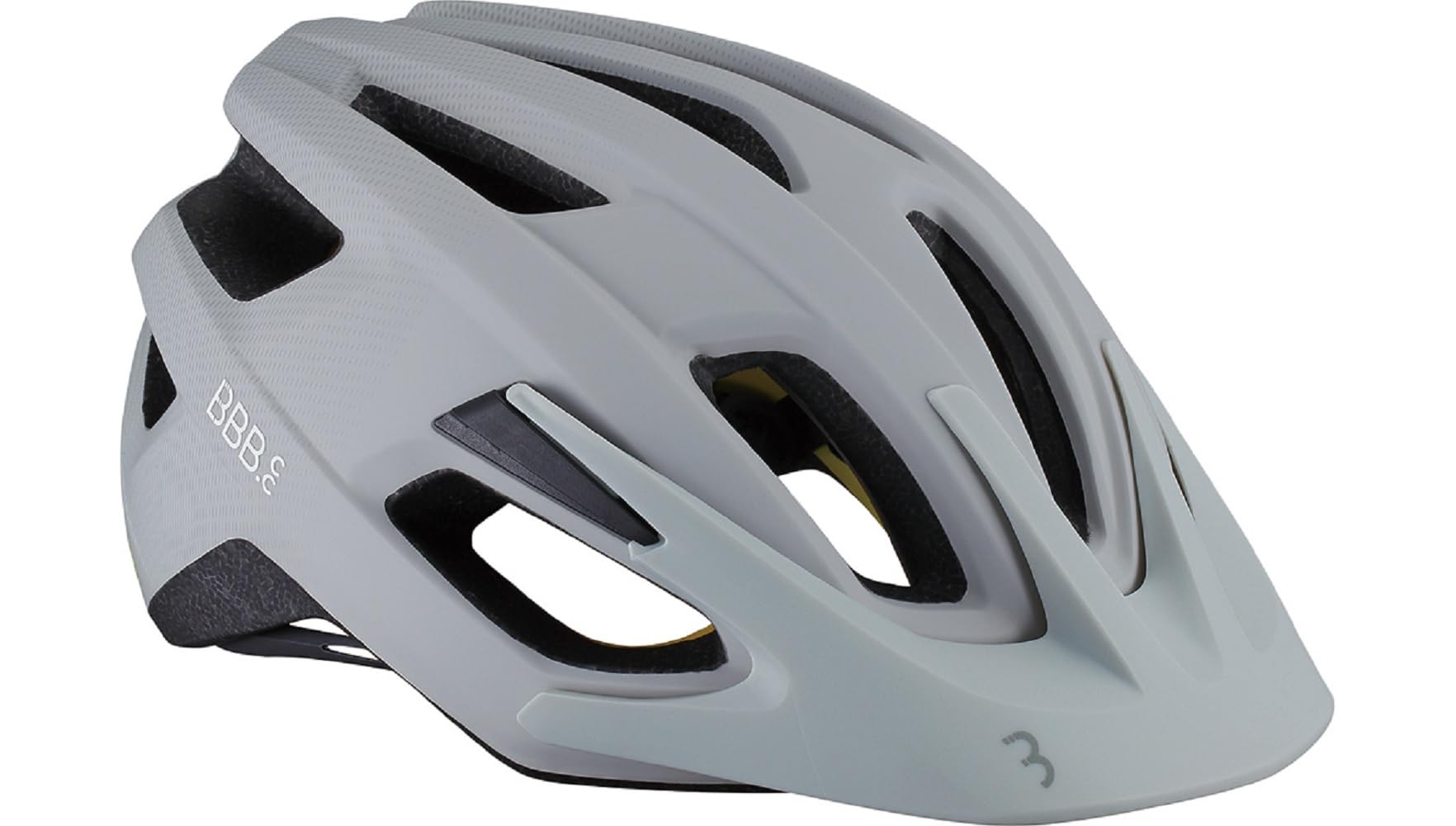 BBB Cycling Dune 2.0 MIPS | MTB Helmet | Adult Cycling Helmet for Men and Women | Bike Helmet with MIPS Technology | Detachable Visor And Washable Lining | Matt White | BHE-22B
