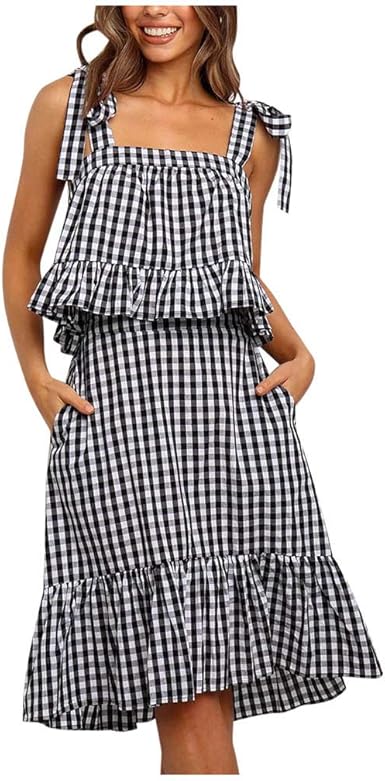 two piece midi skirt set