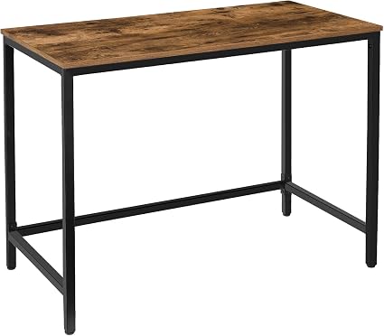 Hoobro Table Informatique Bureau 100 Cm Table D Ordinateur Pour Bureau A Domicile Petit Espace Poste De Travail Cadre Robuste En Metal Montage Facile Marron Rustique Ebf50dn01 Amazon Fr Cuisine Maison