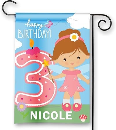 Amazon Com Fairy Princess Happy 3rd Birthday Third Birthday